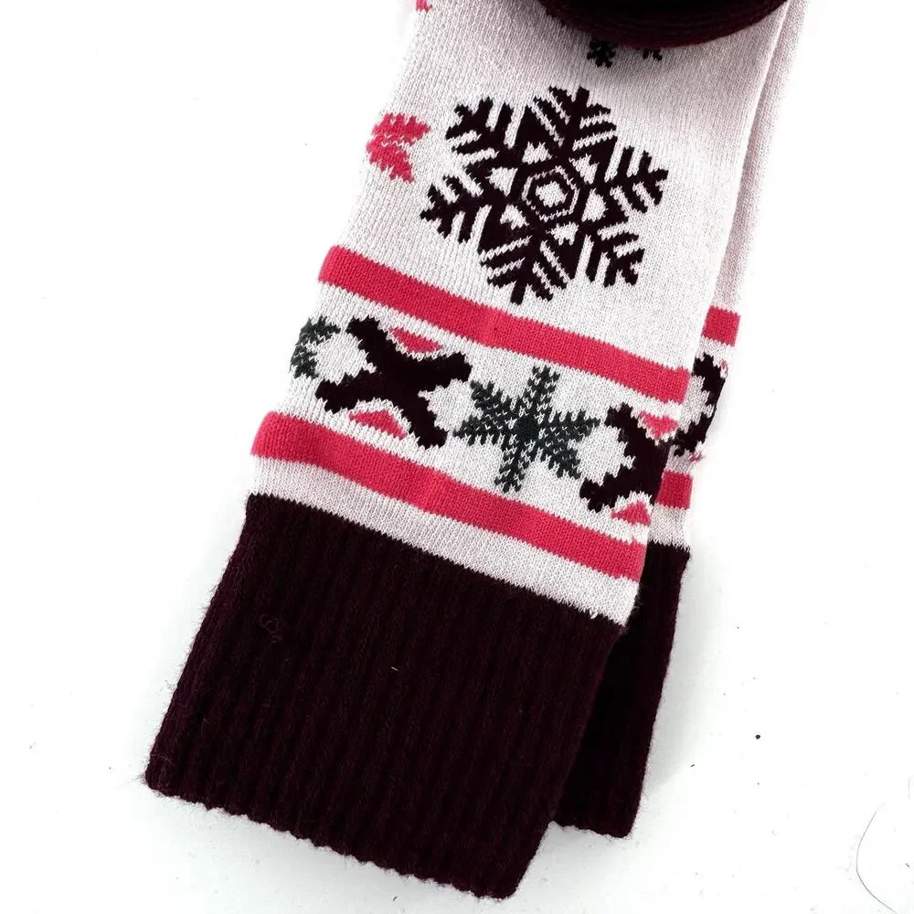 Columbia Women's Thermolite Snowflake Ski Socks Pink Unisex Size Medium